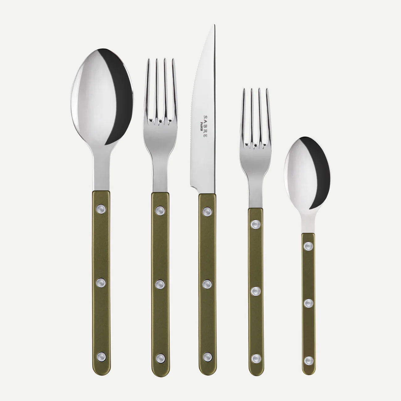 Olive Bistrot Pearly Flatware | 5 Piece Set