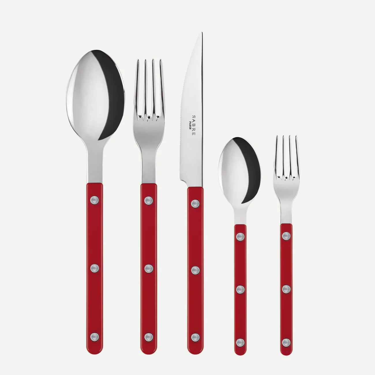 Red Bistrot Flatware | 5 Piece Set