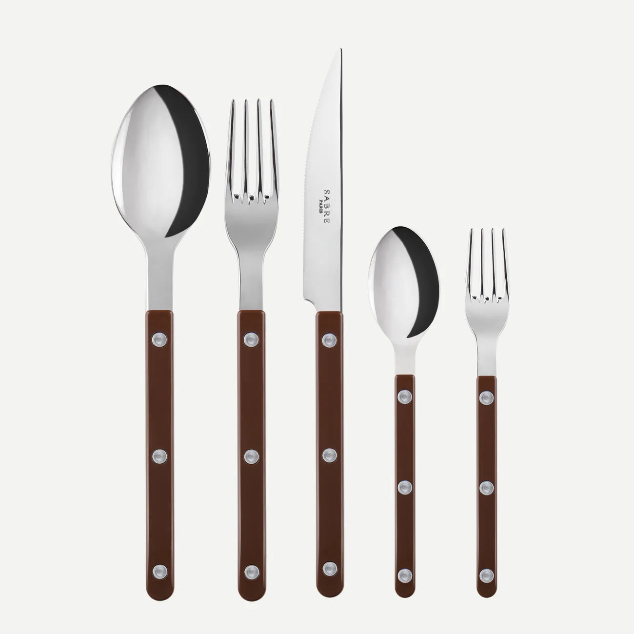 Chocolate Bistrot Flatware | 5 Piece Set