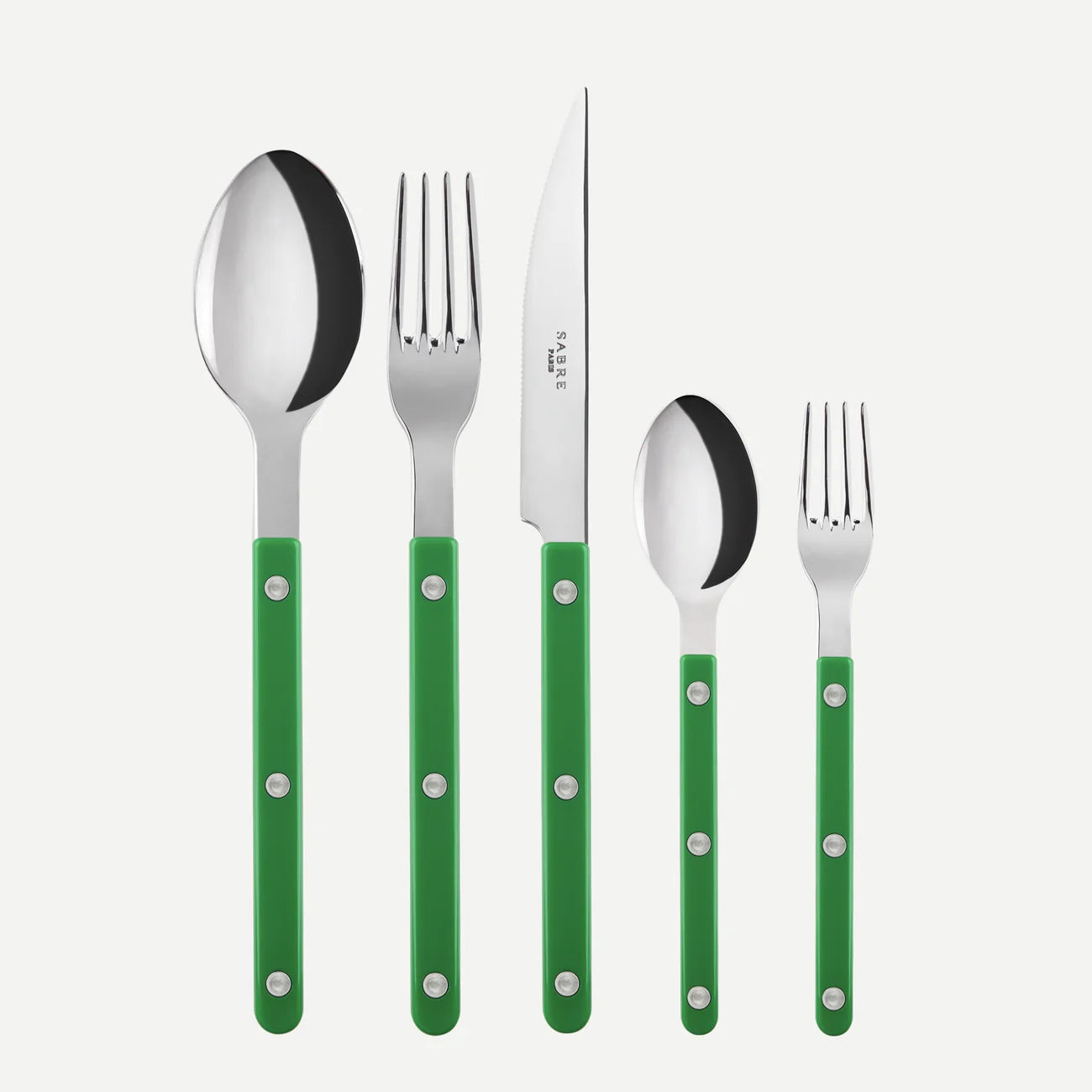 Garden Green Bistrot Flatware | 5 Piece Set