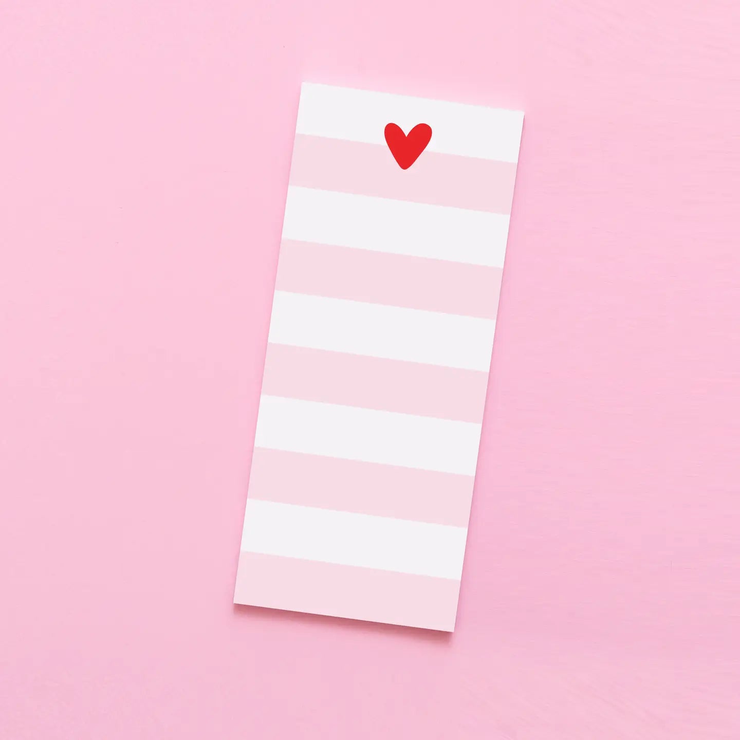 Striped Heart Notepad