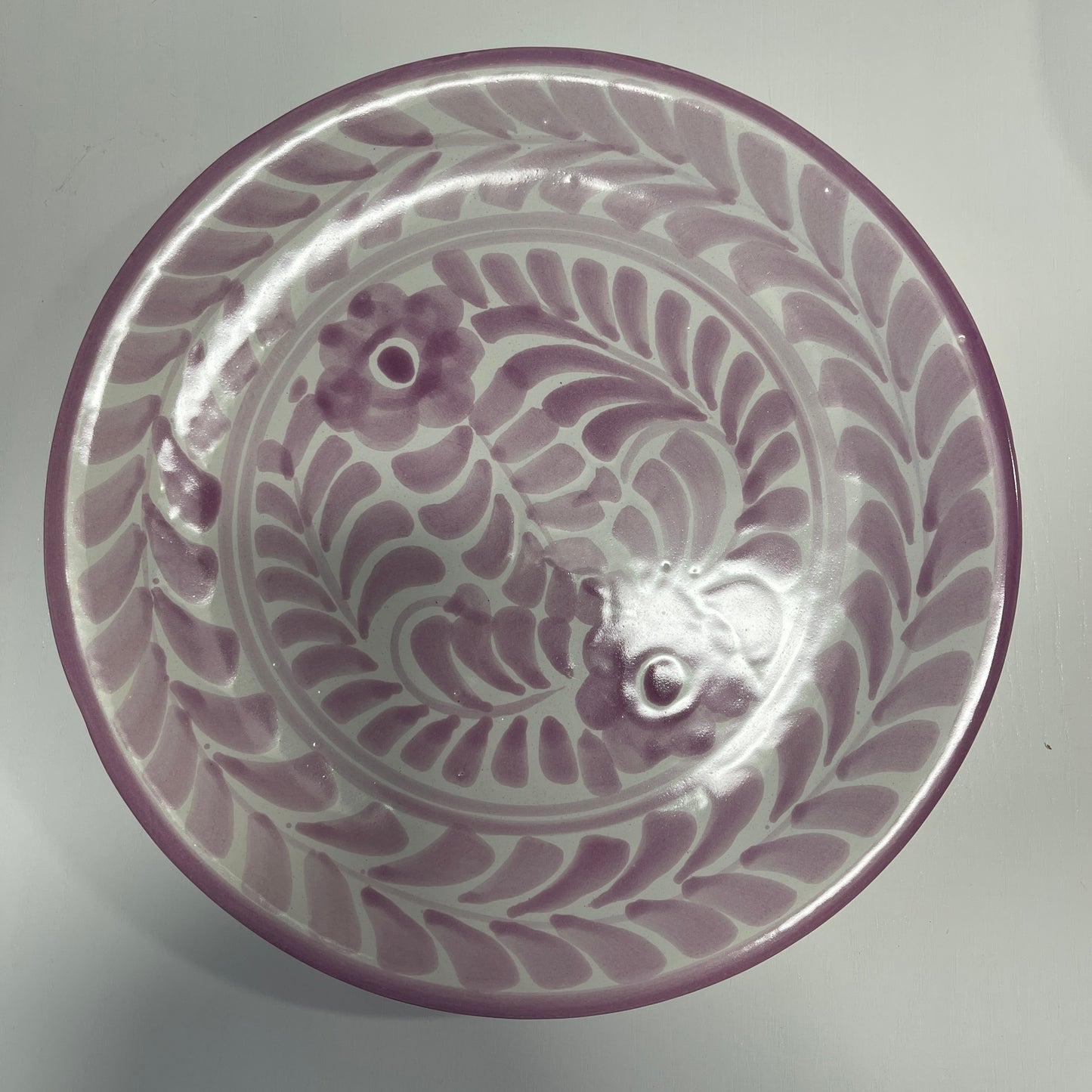 Sarita Lavender Dos Flores Dinner Plate