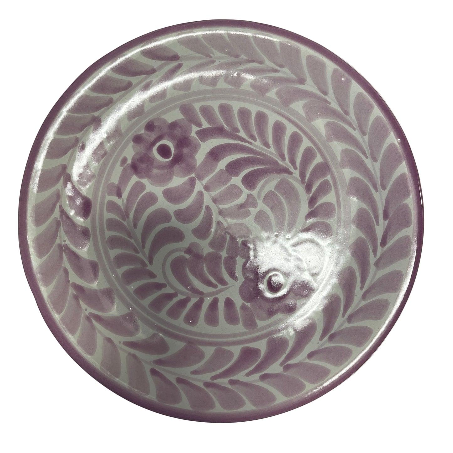 Sarita Lavender Dos Flores Dinner Plate