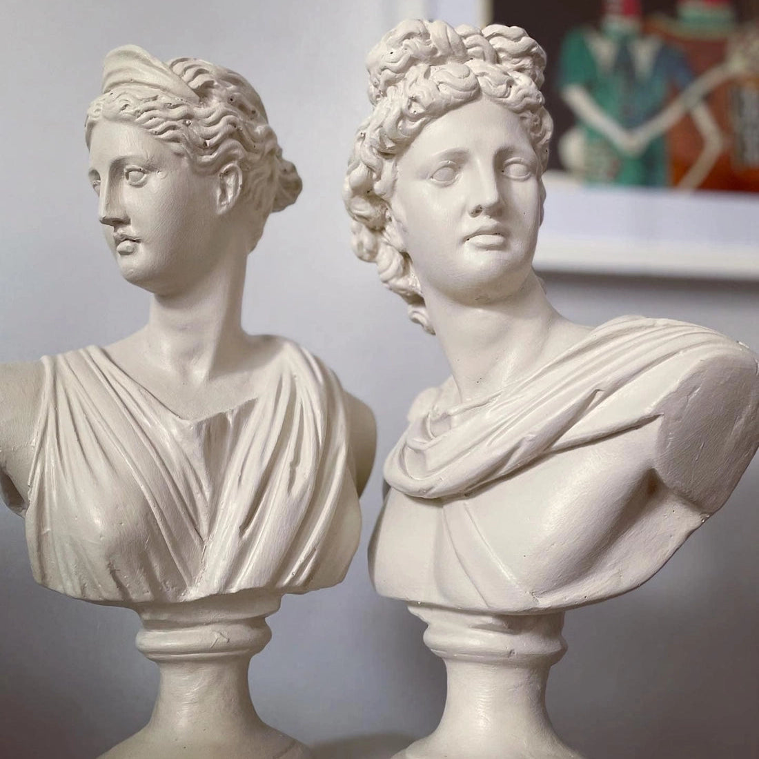 Large Artemis and Apollo Busts