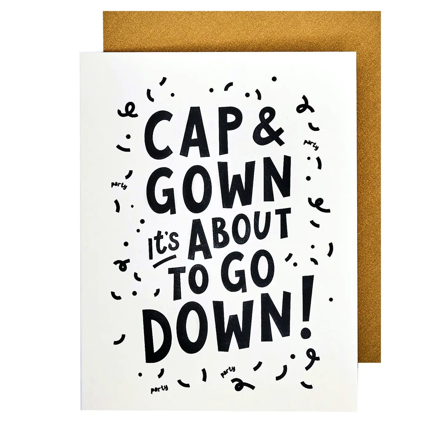 Cap + Gown Graduation Card