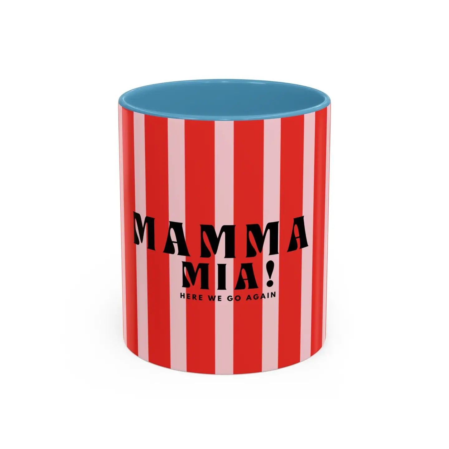 Mamma Mia Striped Ceramic Mug