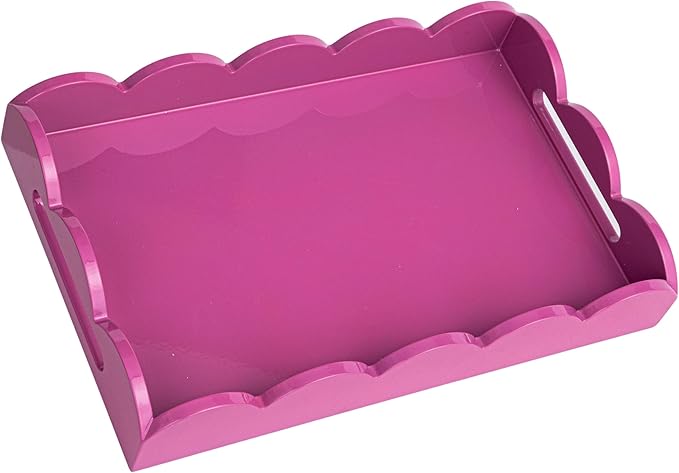 Fuchsia Lacquer Tray