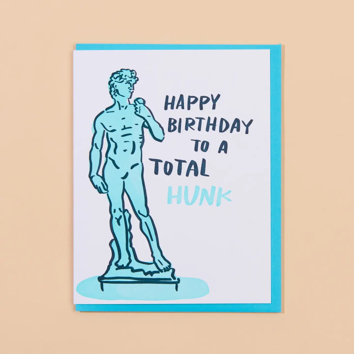 Birthday Hunk Letterpress Greeting Card
