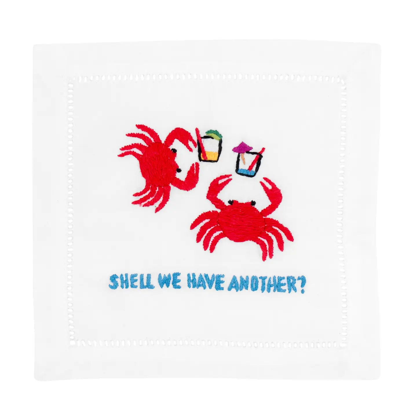 Shell We Have Another Cocktail Napkins | Set of 4