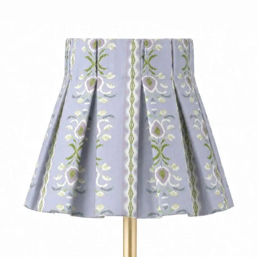 Rosemary Stripe Lavender Box Pleat Shade Cover | Set of 2