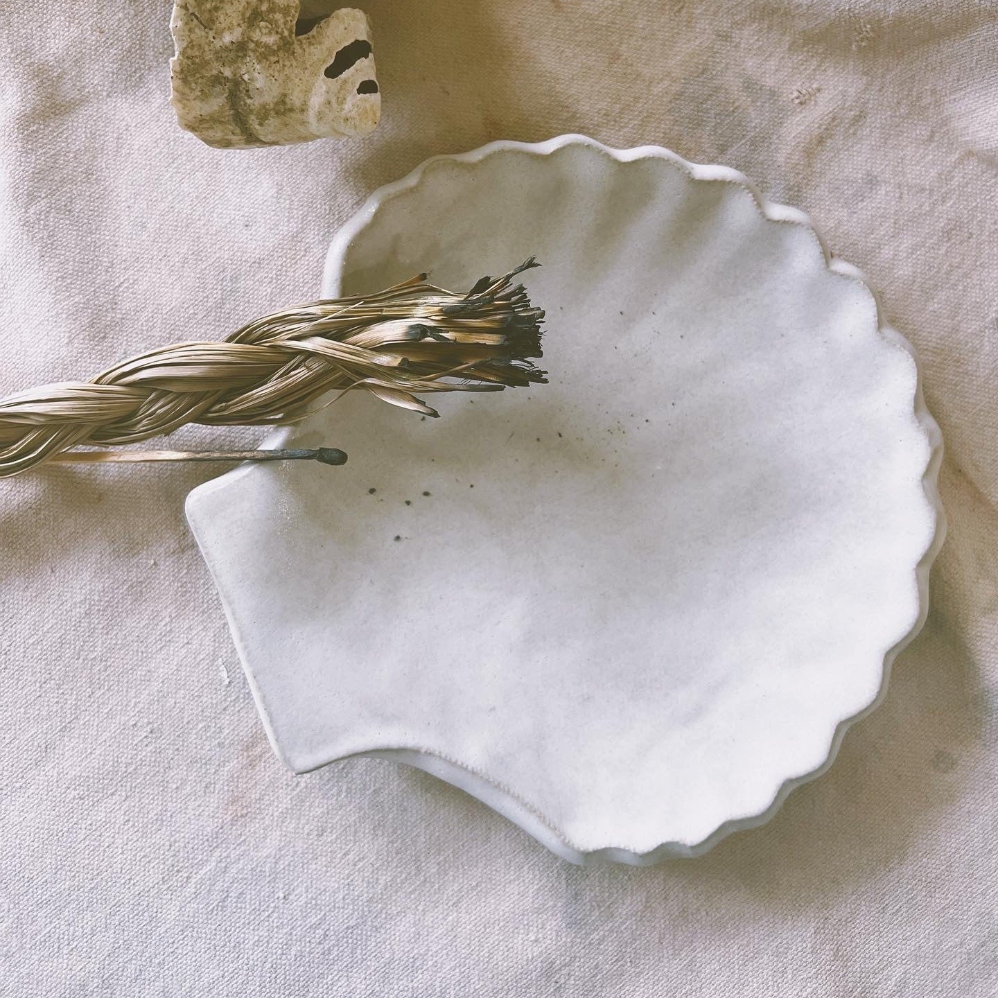 White Shell Plate