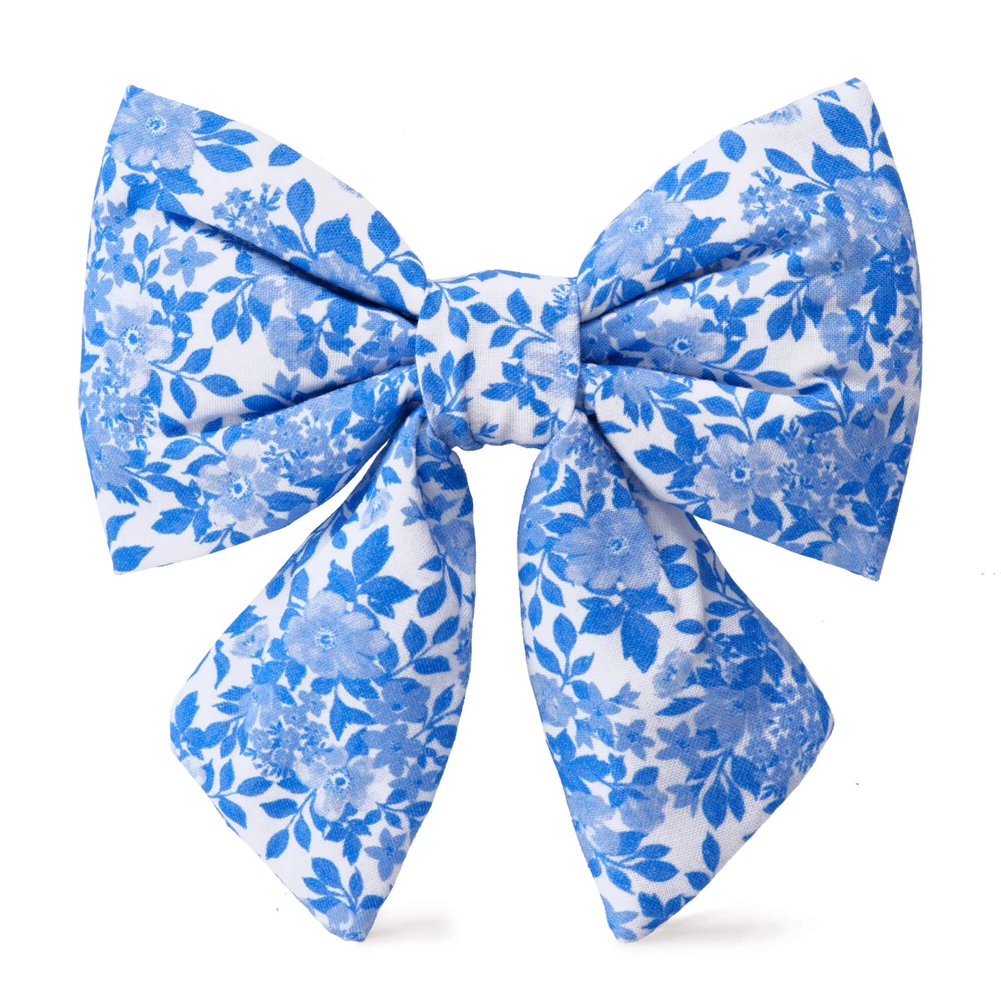 Blue Roses Lady Dog Bow