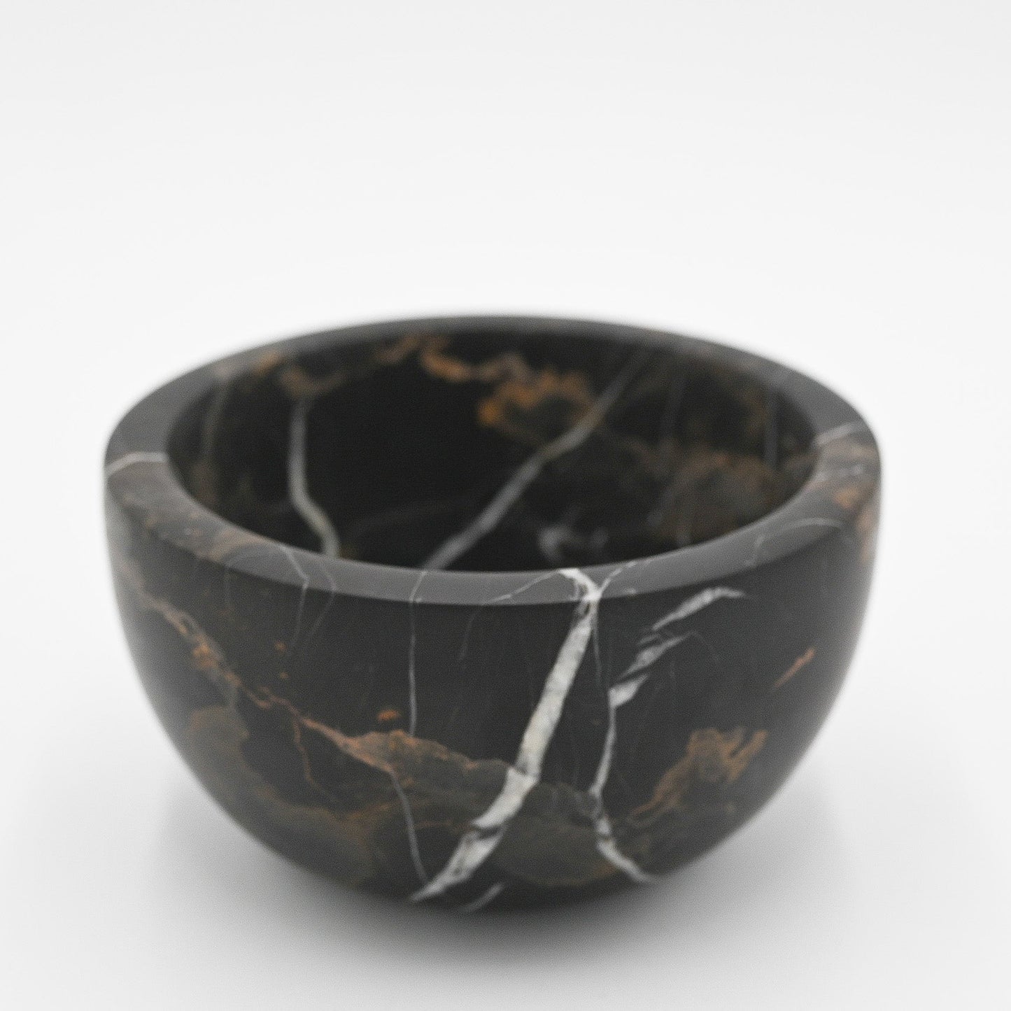 Black + Gold Marble Honed Bowl