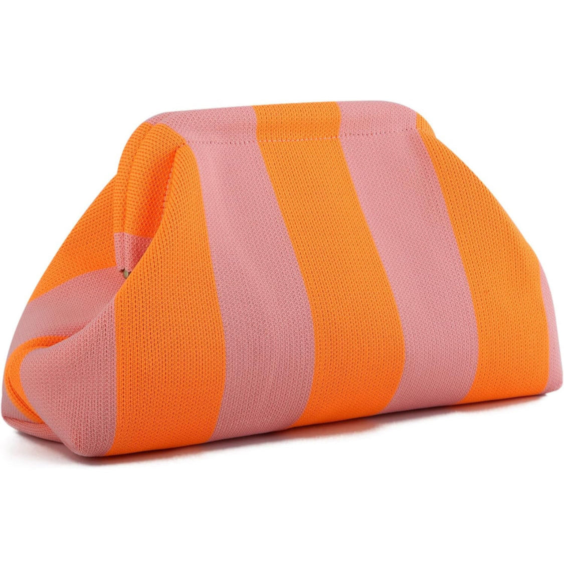 LC Stripes Clutch in Pink Cabana