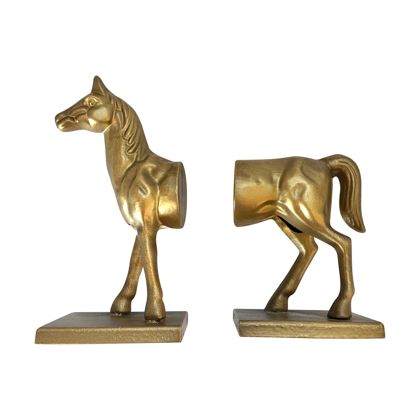 Bronze Horse Decorative Bookend Set