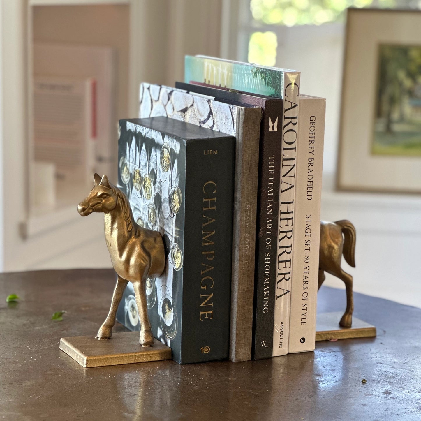 Bronze Horse Decorative Bookend Set