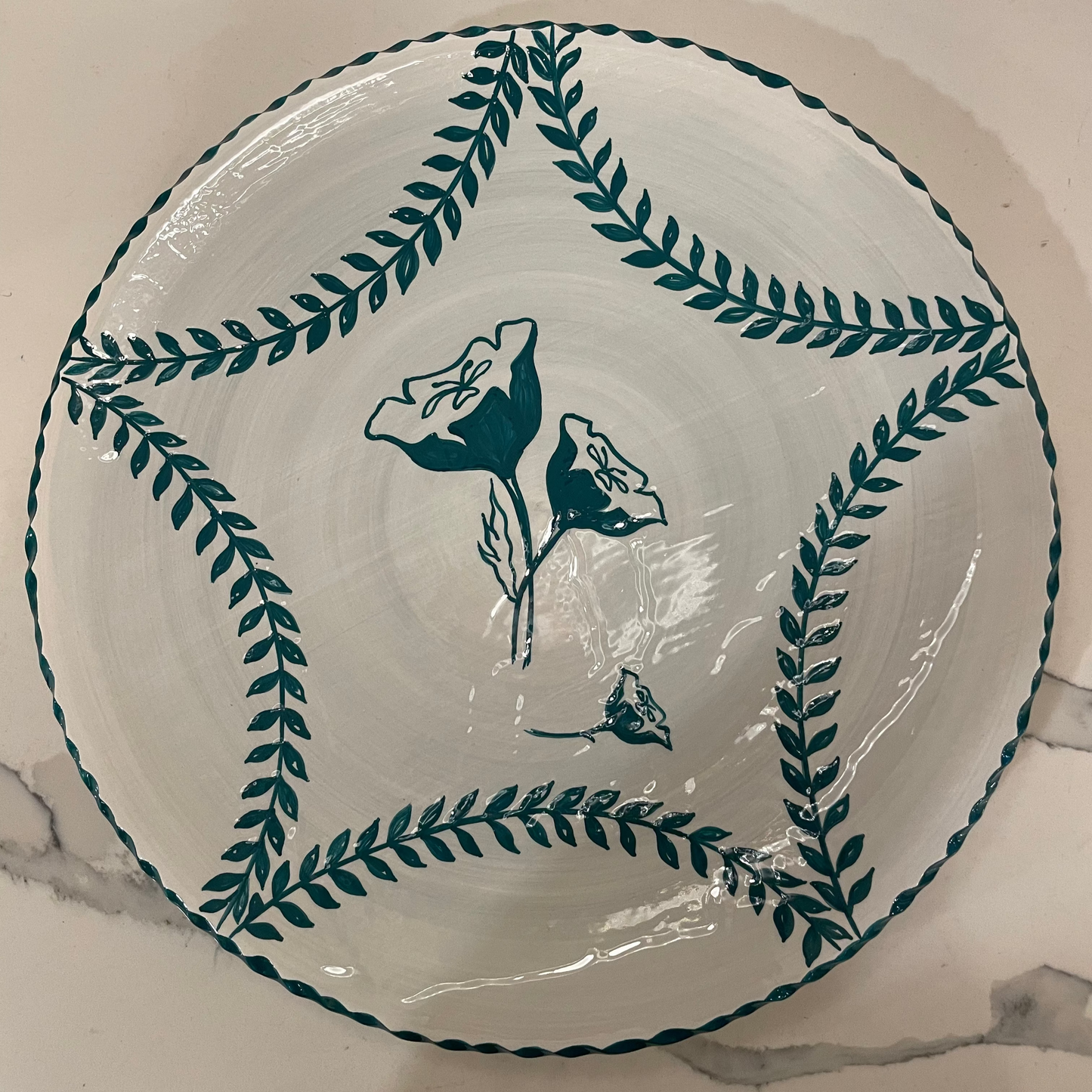 Teal Bon Appetit Platter