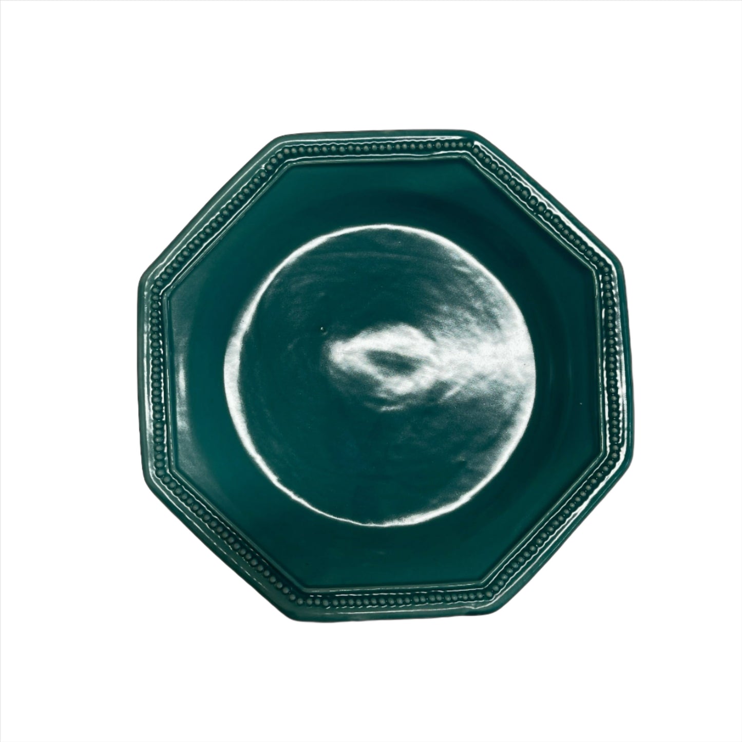 Blue Green Louis XVI Pearl Dessert Plate