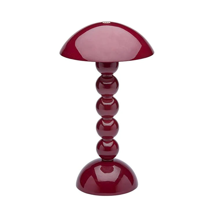 Cherry Lacquer Rechargeable Bobbin LED Lamp