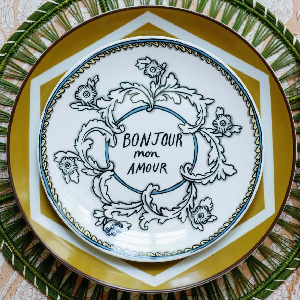 Bonjour Mon Amour Dessert + Salad Plate