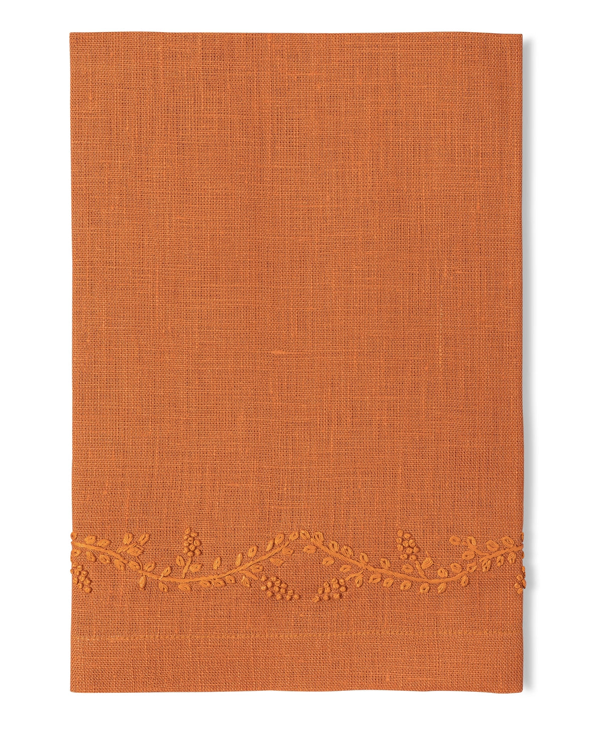 Tangerine Prism Vine Linen Cocktail Napkin