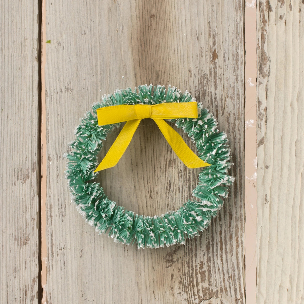 Snow-Frosted Wreath & Bow