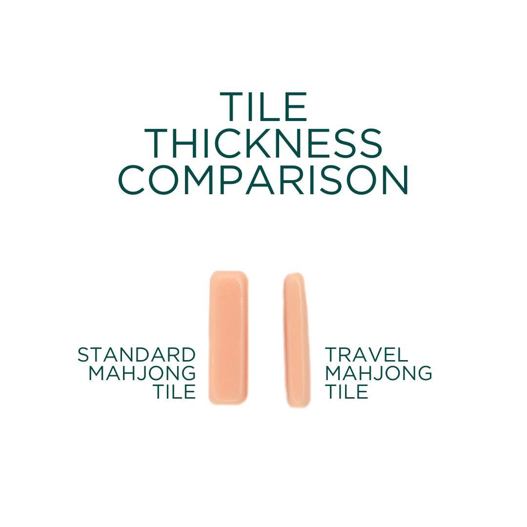 White Travel Classic Mahjong Set