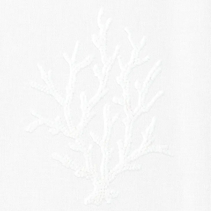 Coral Knot White Hand Towel