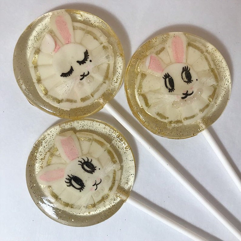 Fondant Fancy Bunny Lollipops