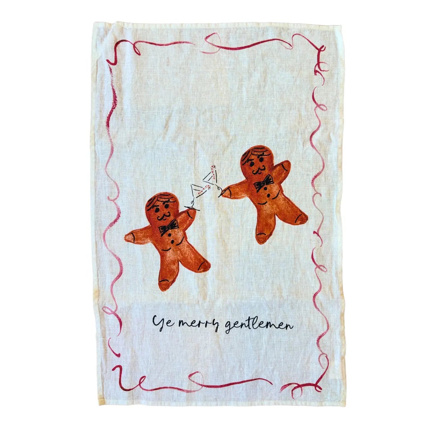 Merry Gentlemen Tea Towel