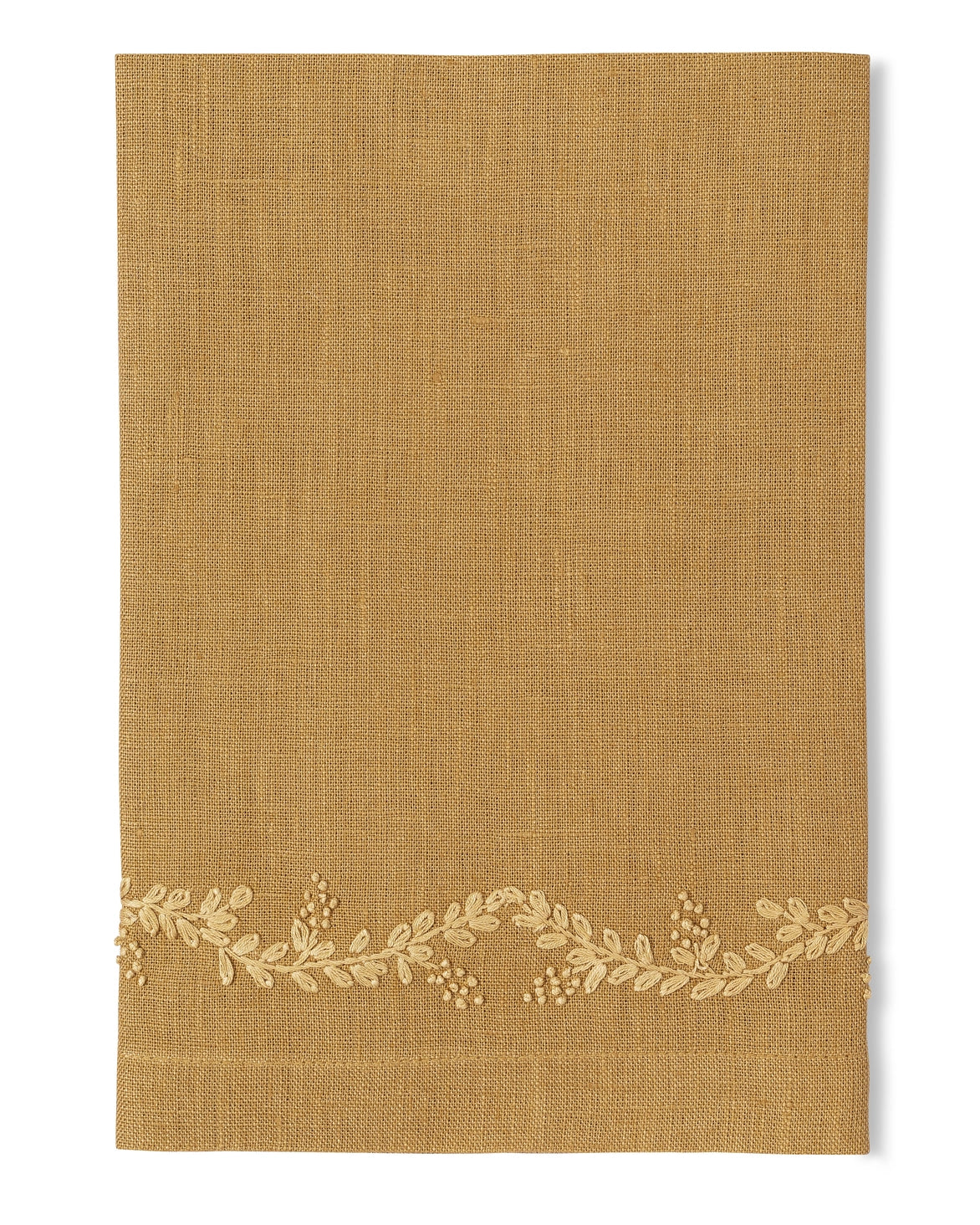 Curry Prism Vine Linen Cocktail Napkin