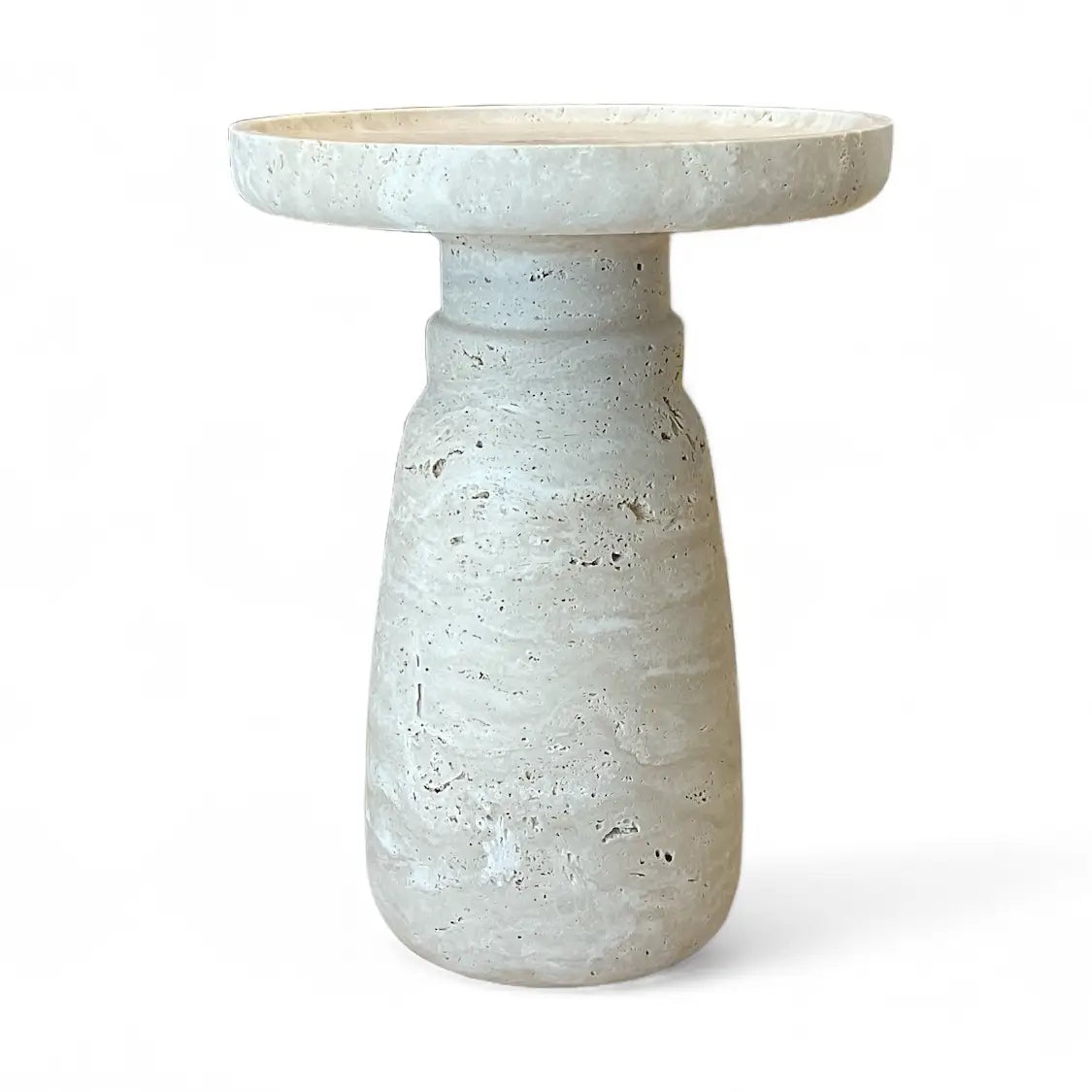 Aurea Travertine Side Table