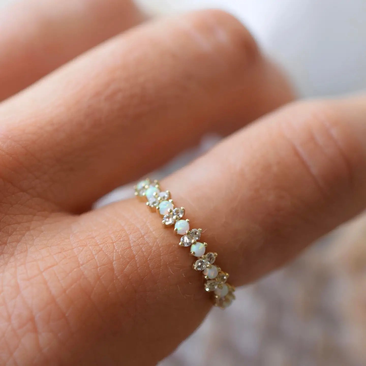 Opal + Sapphire Pia 14kt Gold Ring
