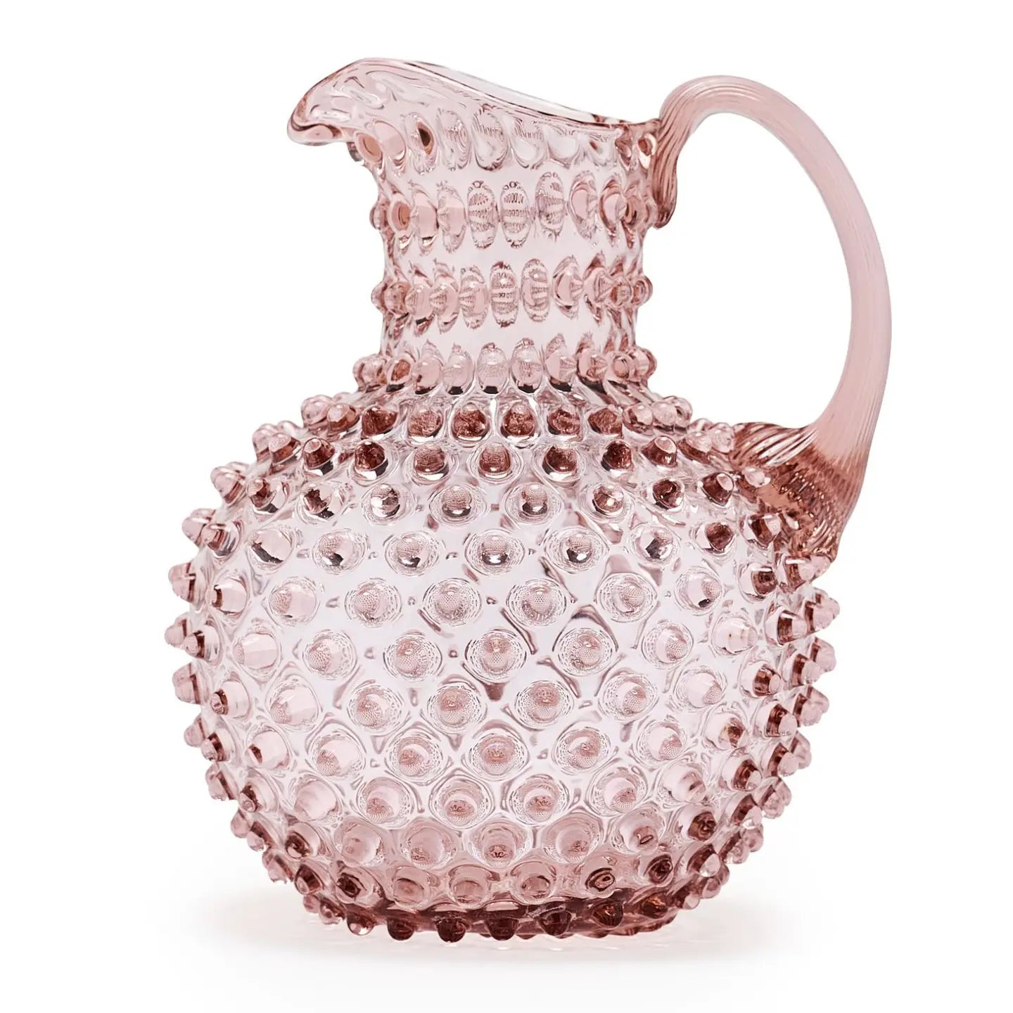 Night Iris Hobnail Glass Pitcher