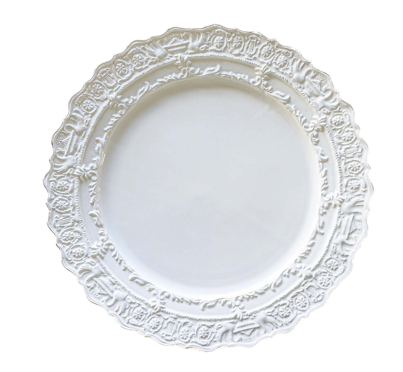 Renaissance White Dinner Plate