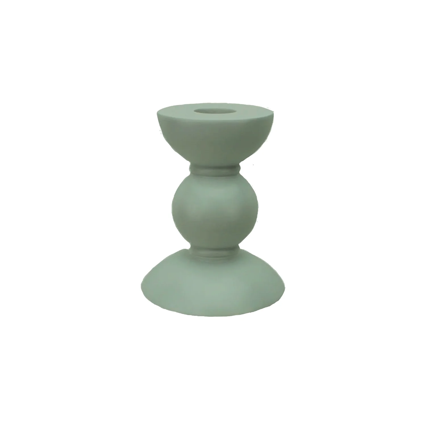 Sage Bobbin Candlesticks