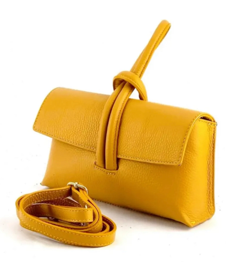 Mustard Betty Leather Handbag