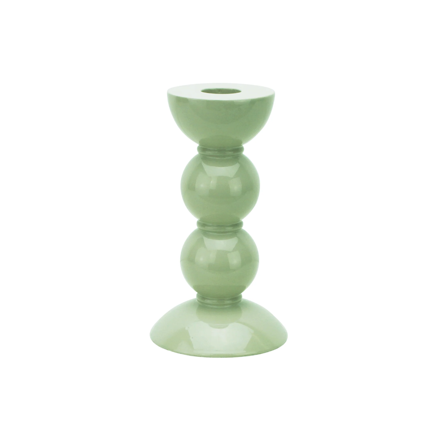 Sage Bobbin Candlesticks