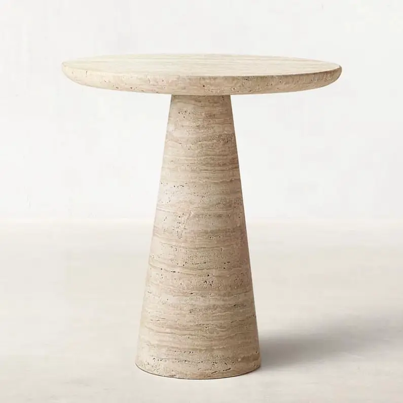 Ide Travertine Side Table