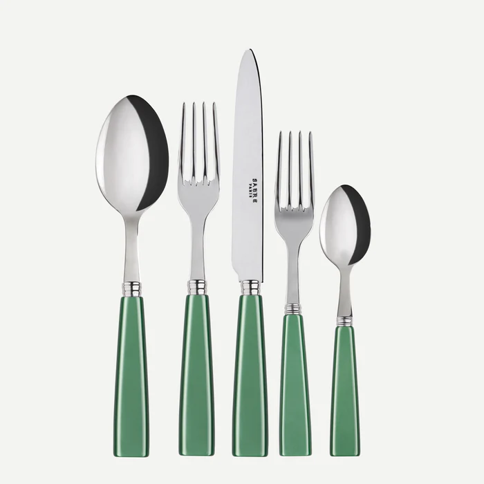 Garden Green Icone Flatware | 5 Piece Set