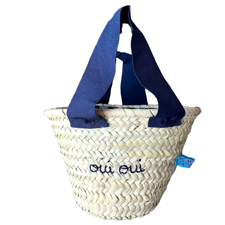 oui oui Small Straw Bag