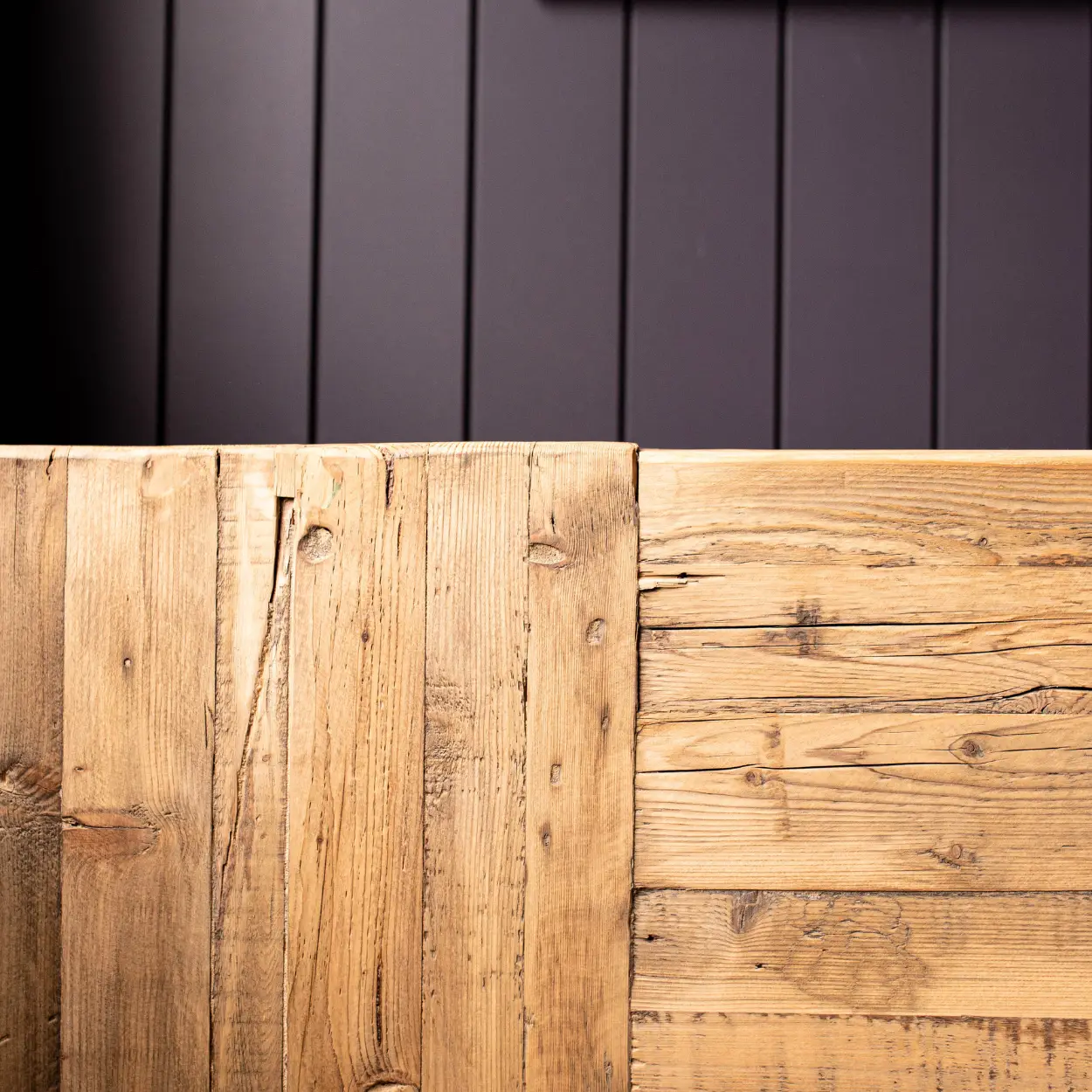 English Beam Reclaimed Elm Wood Console Table
