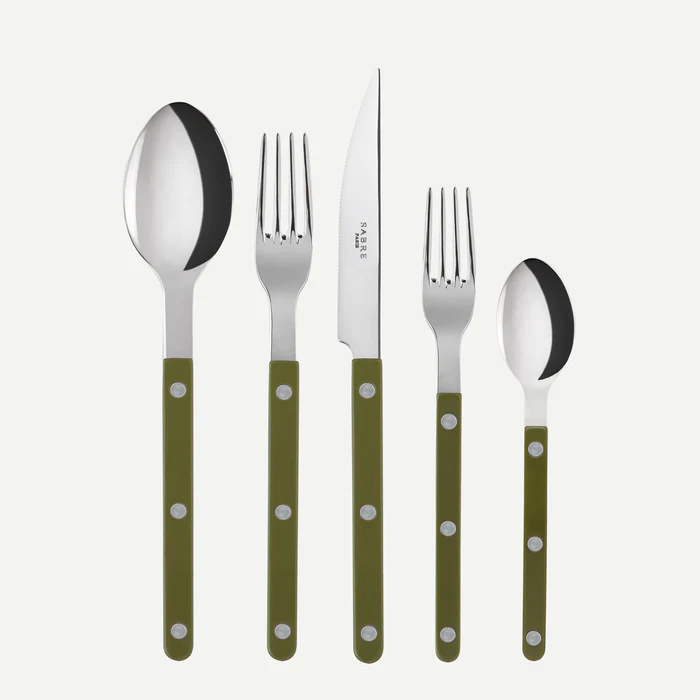 Green Fern Bistrot Flatware | 5 Piece Set
