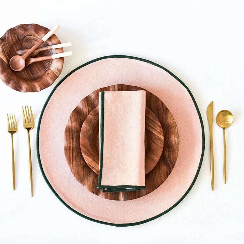 Round Color Block Placemats | Set of 4