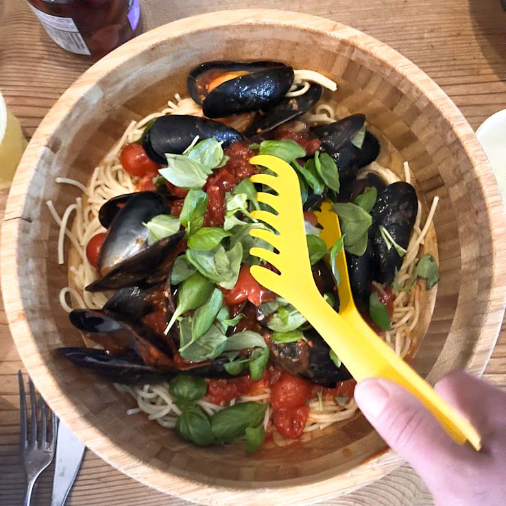 Stainless Steel Colored Serving Tongs