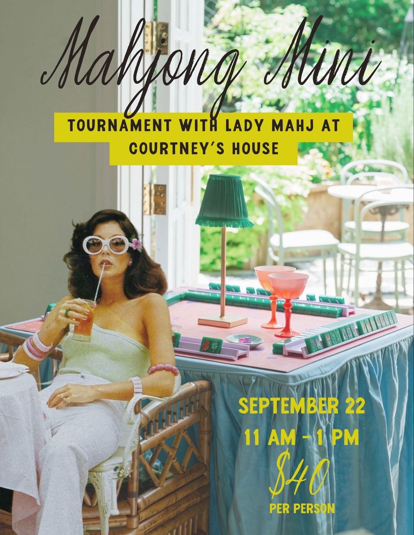 9/22 Mahj Mini Tournament with Lady Mahj