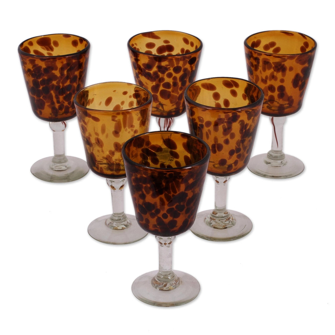 Handmade Tortoise Shell Wine Glasses