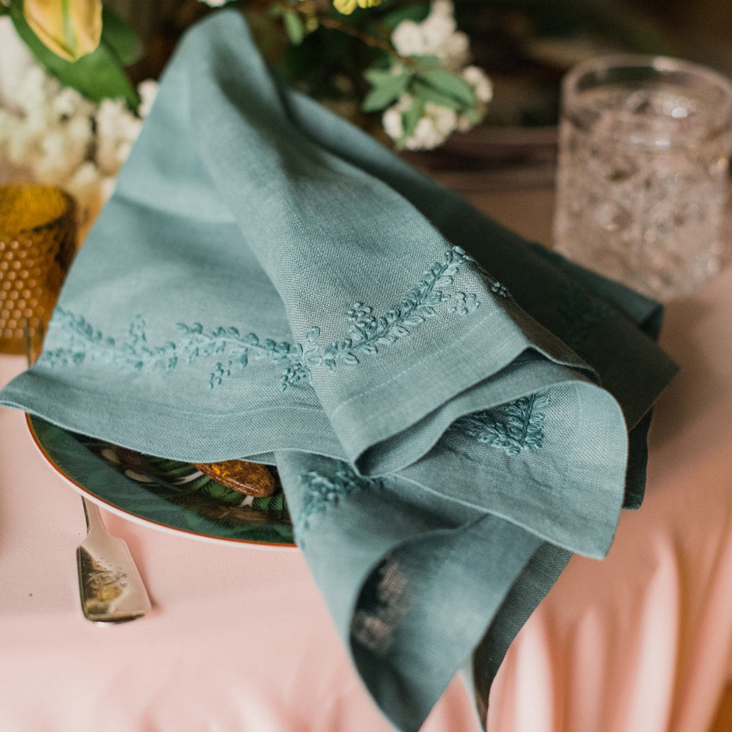 Marine Prism Vine Linen Napkin