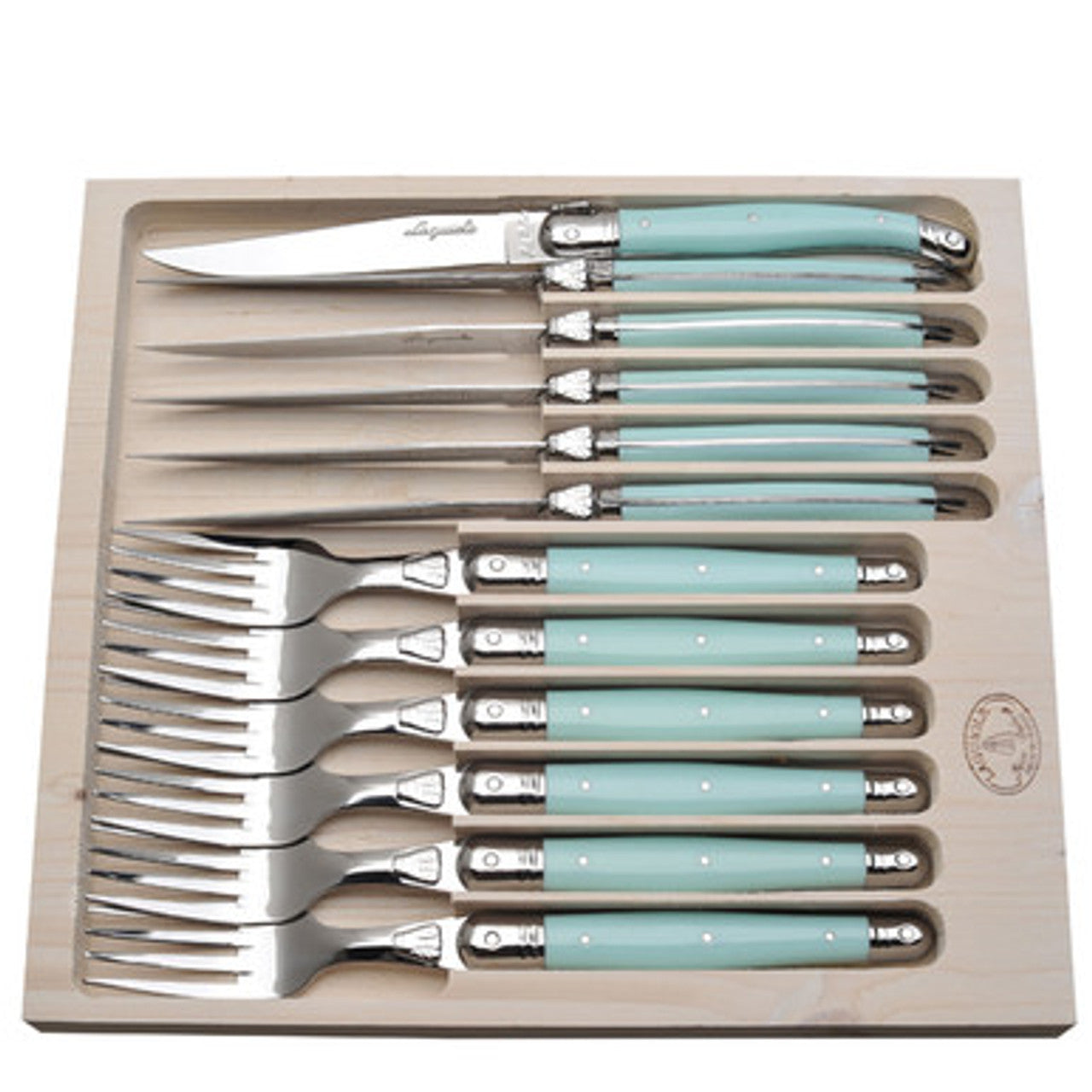 Turquoise Jean Dubost Cutlery Set | 12 pcs