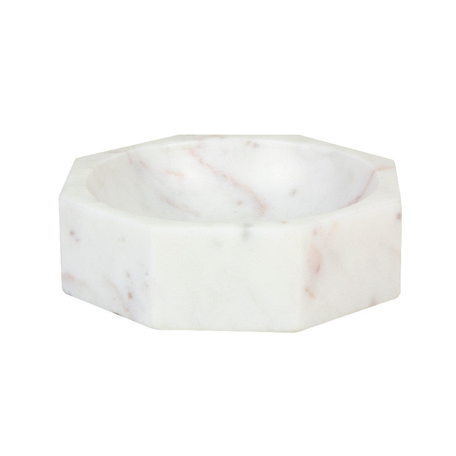 Marble Modernist Octangular Bowl